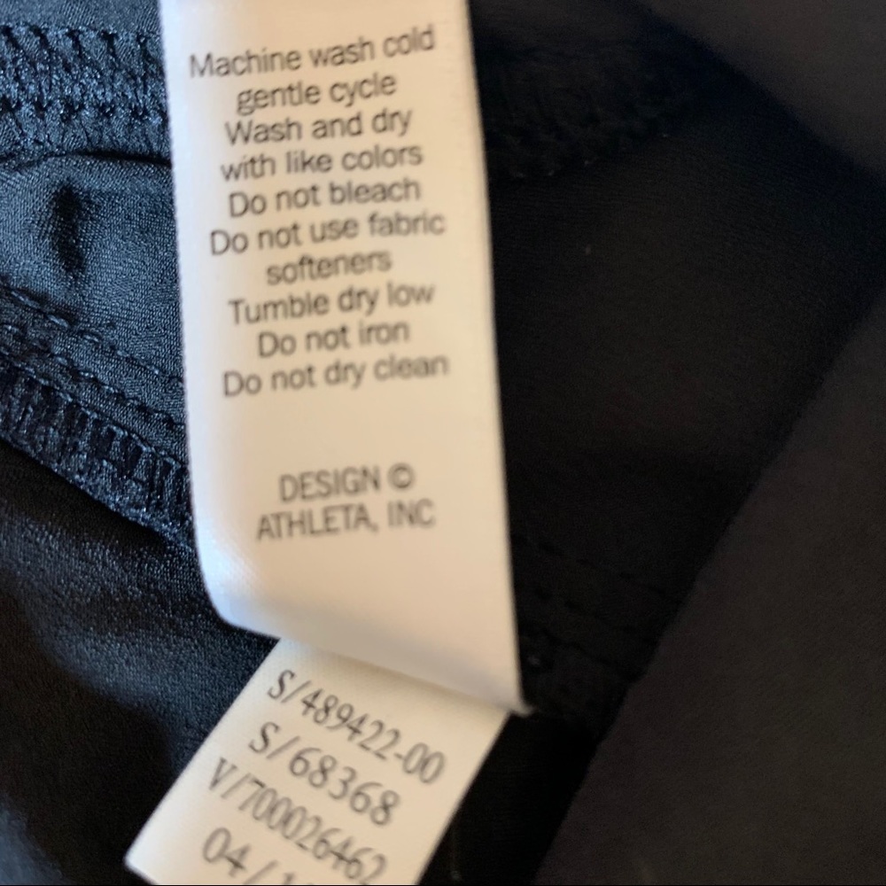 Athleta black activewear capris Leggings Yoga Gym Pants - Picture 13 of 16